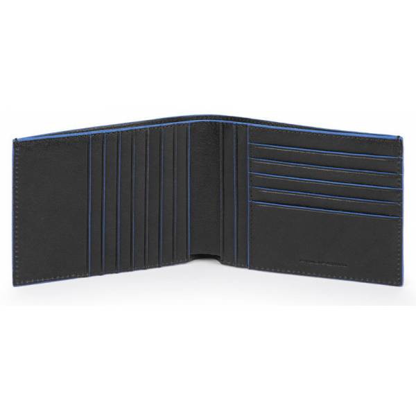 Piquadro B2S/Black Портмоне с отдел. для 12 кред.карт с RFID защитой (13x9,5x1,5)