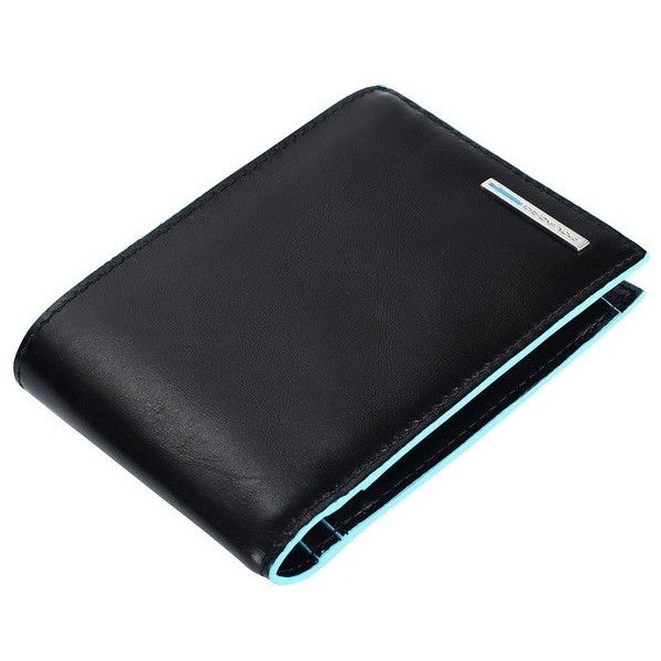Piquadro BL SQUARE/Black Портмоне гориз. с отдел. для док. с RFID защитой (12,5x9x3)