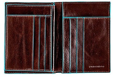 Piquadro BL SQUARE/Cognac  Портмоне верт. с отдел. для 6 кред.карт (9,5x12,5x2)