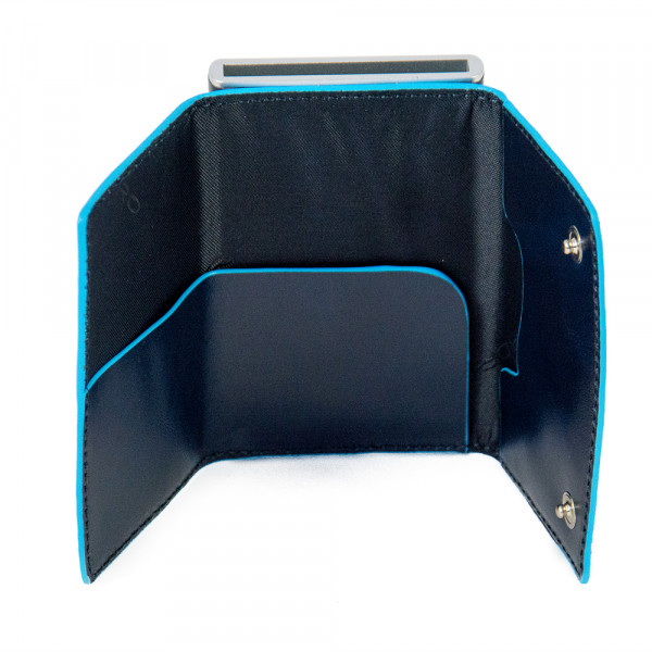 Piquadro BL SQUARE/N.Blue Кредитница-портмоне с выдвижным механизмом с RFID защитой (6,2x10,5x2)