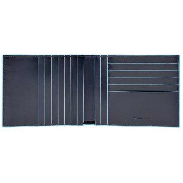 Piquadro BL SQUARE/N.Blue Портмоне с отдел. для 12 кред.карт с RFID защитой (12,5x9,5x1,5)
