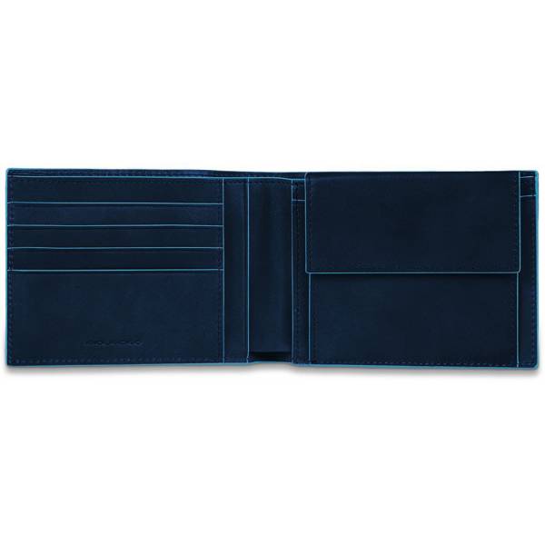 Piquadro BL SQUARE/N.Blue Портмоне с отдел. для монет с RFID защитой (12,5x9x2)