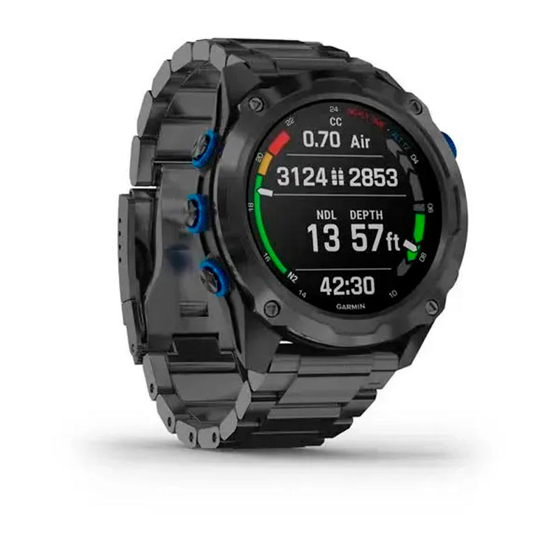 Garmin Descent Mk2i/Descent T1 Bundle Titanium carbon gray DLC with DLC titanium band Garmin Descent Mk2i/Descent T1 Bundle Titanium carbon gray DLC with DLC titanium band