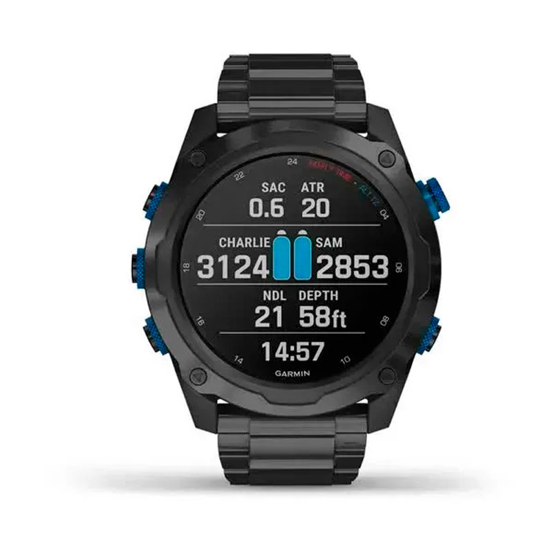 Garmin Descent Mk2i/Descent T1 Bundle Titanium carbon gray DLC with DLC titanium band Garmin Descent Mk2i/Descent T1 Bundle Titanium carbon gray DLC with DLC titanium band