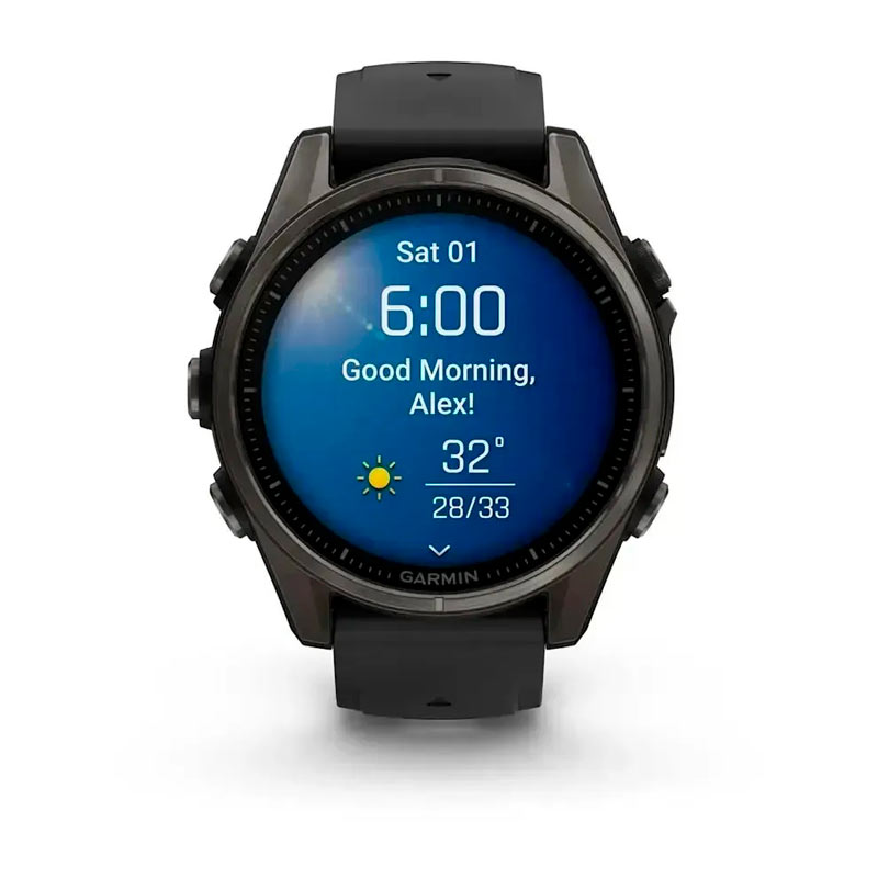 Garmin fenix 8 43mm,AMOLED,Saph,CrbnGry Ti/Blk,Blk/PebblGryBnd Garmin fenix 8 43mm,AMOLED,Saph,CrbnGry Ti/Blk,Blk/PebblGryBnd
