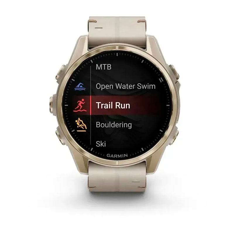 Garmin fenix 8 43mm,AMOLED,Saph,SftGldSS/FogGryLeatherBnd,Excl Garmin fenix 8 43mm,AMOLED,Saph,SftGldSS/FogGryLeatherBnd,Excl