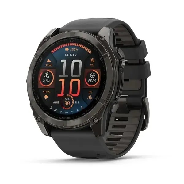 Garmin fenix 8 51mm,AMOLED,Saph,CrbnGryTi/Blk,Blk/PebbleGryBnd