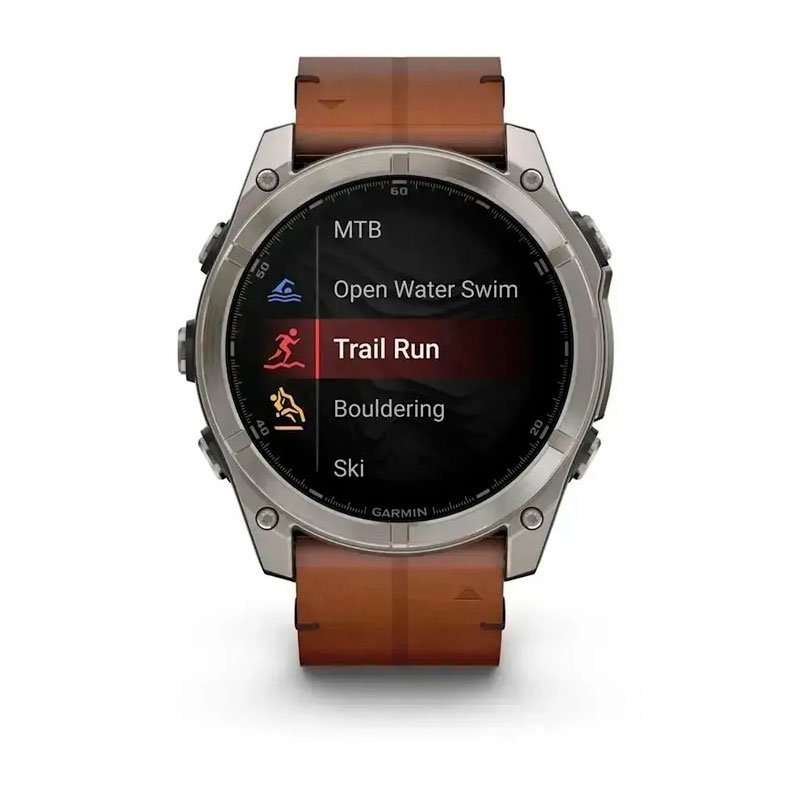 Garmin fenix 8 51mm,AMOLED,Sapphire, Bare Ti, Blk/Chsnt Lthr Garmin fenix 8 51mm,AMOLED,Sapphire, Bare Ti, Blk/Chsnt Lthr