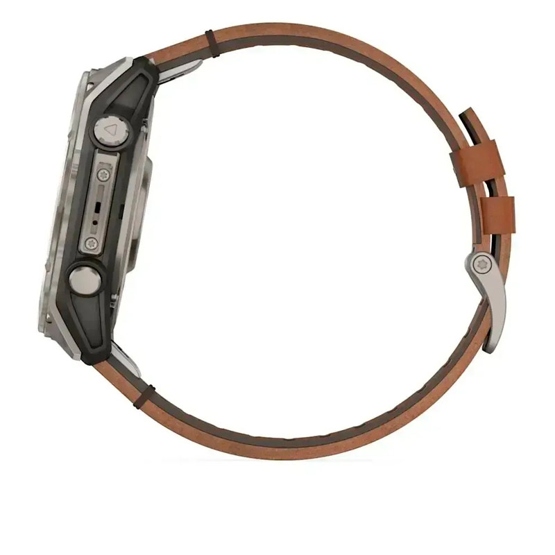 Garmin fenix 8 51mm,AMOLED,Sapphire, Bare Ti, Blk/Chsnt Lthr Garmin fenix 8 51mm,AMOLED,Sapphire, Bare Ti, Blk/Chsnt Lthr