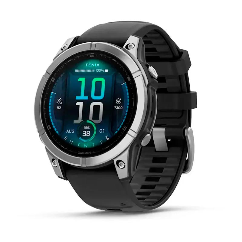 Garmin fenix E,47mm,Stainless Steel/Black