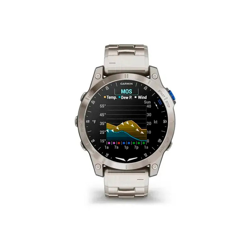 Garmin Смарт-часы Garmin D2 Mach 1 с титановым браслетом Garmin Смарт-часы Garmin D2 Mach 1 с титановым браслетом
