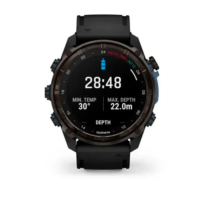 Garmin Смарт-годинник Garmin Descent Mk3i - 51 мм, титан Carbon Grey DLC з чорним силіконовим ремінцем + трансивер Descent T2 Garmin Смарт-годинник Garmin Descent Mk3i - 51 мм, титан Carbon Grey DLC з чорним силіконовим ремінцем + трансивер Descent T2