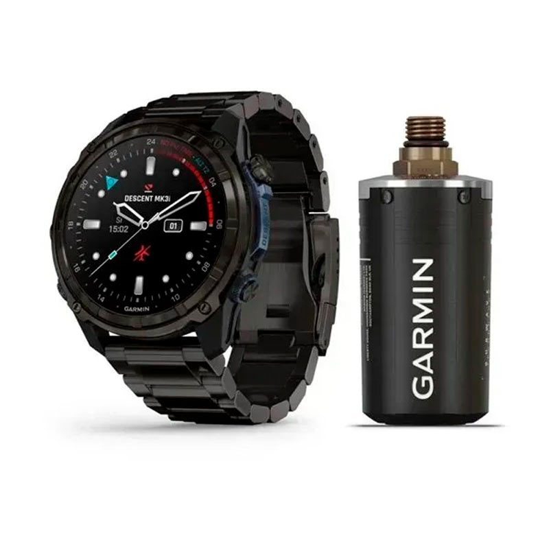 Garmin Смарт-годинник Garmin Descent Mk3i - 51 мм, титан Carbon Grey DLC з титановим браслетом + трансивер Descent T2